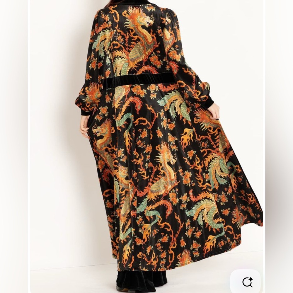 Dragon rising maxi jacket